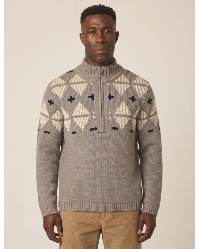 Mountain Zip Neck Sweater
