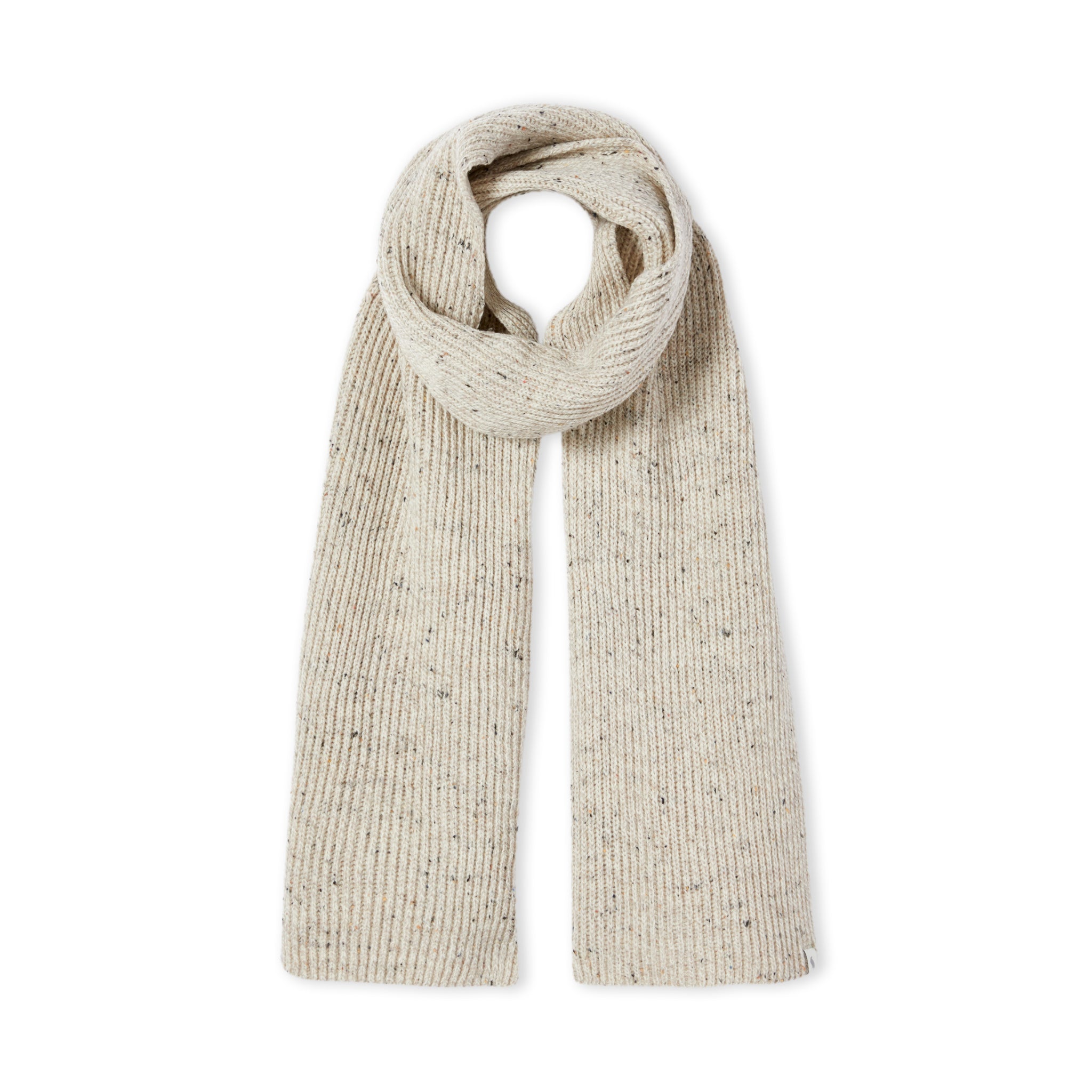 Image of model wearing Porter Ribbed Scarf. One Size 