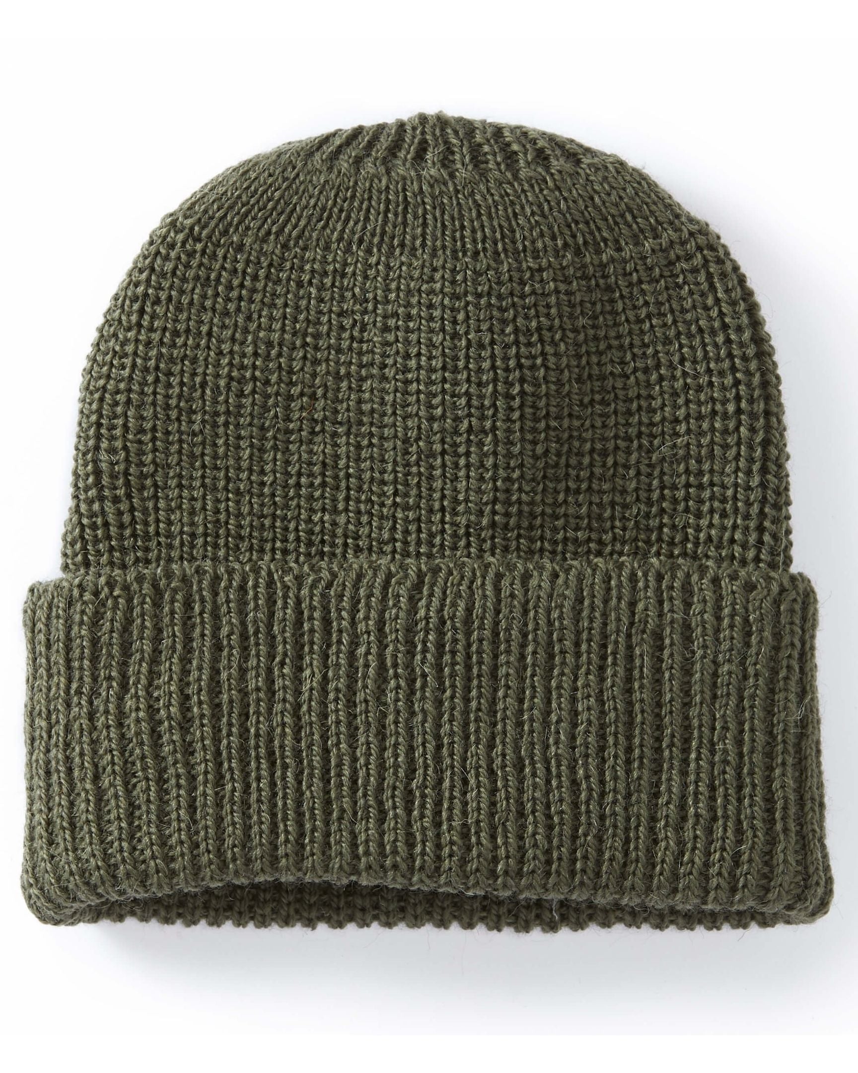 Image of model wearing Porter Ribbed Beanie. One Size 