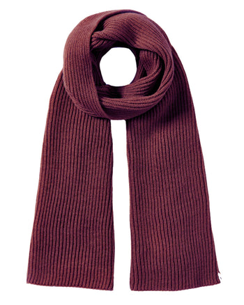 Image of model wearing Porter Ribbed Scarf. One Size 