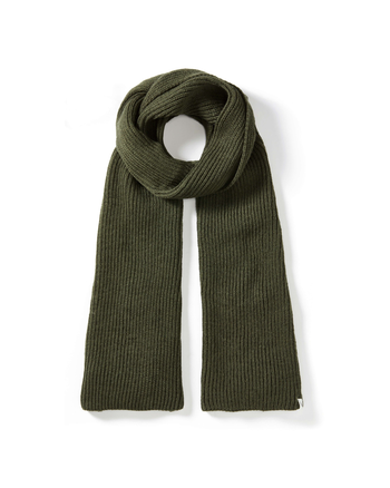 Image of model wearing Porter Ribbed Scarf. One Size 