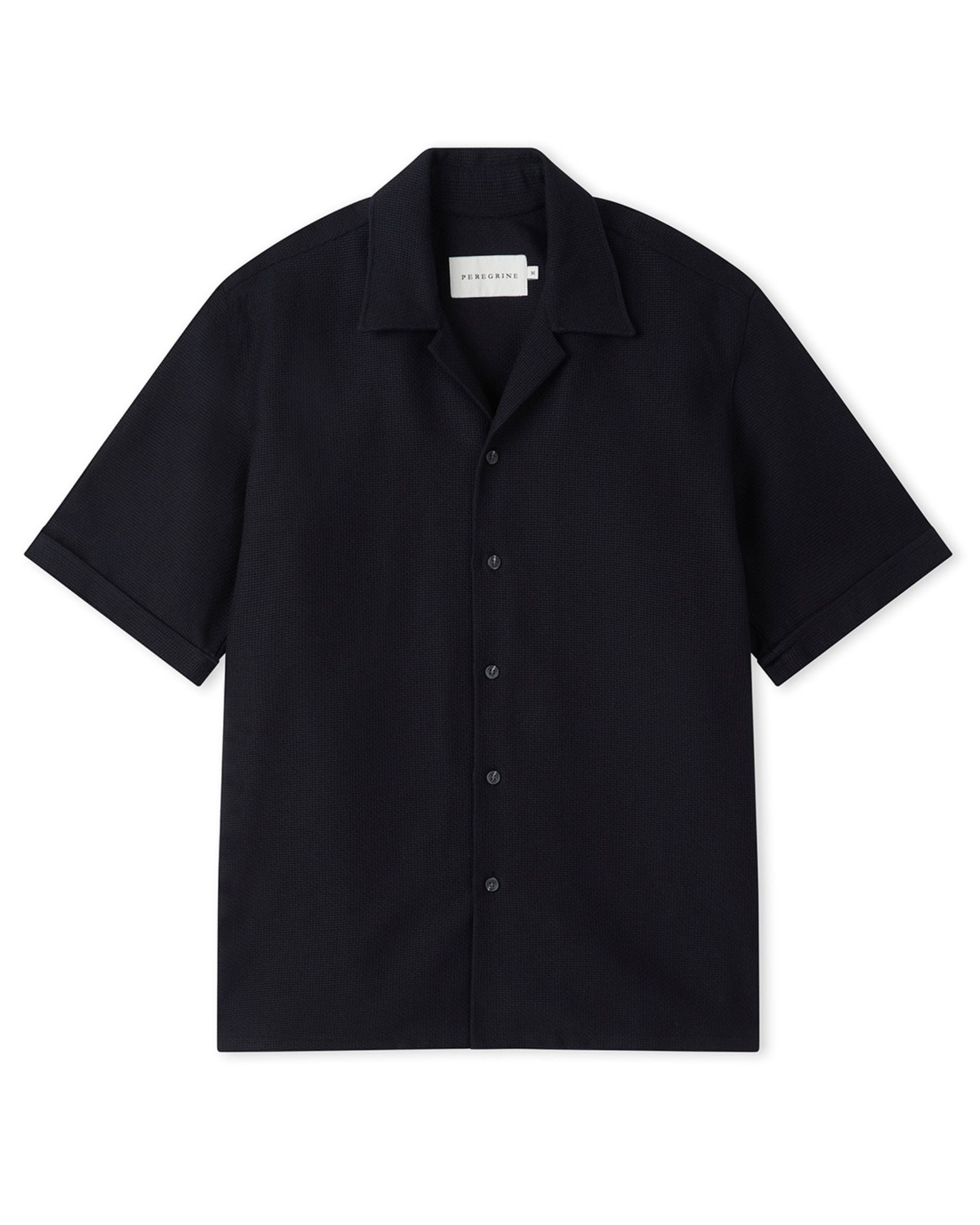 Image of model wearing Quay Cuban Collar Shirt . 