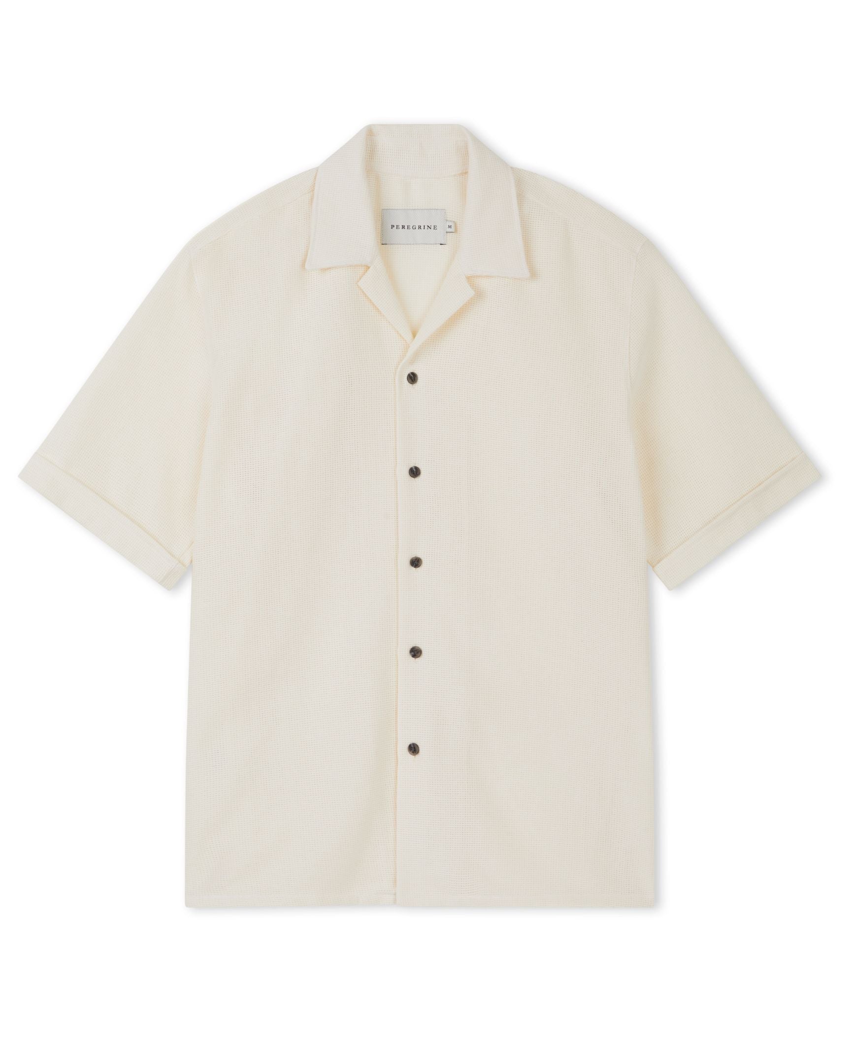 Image of model wearing Quay Cuban Collar Shirt . 