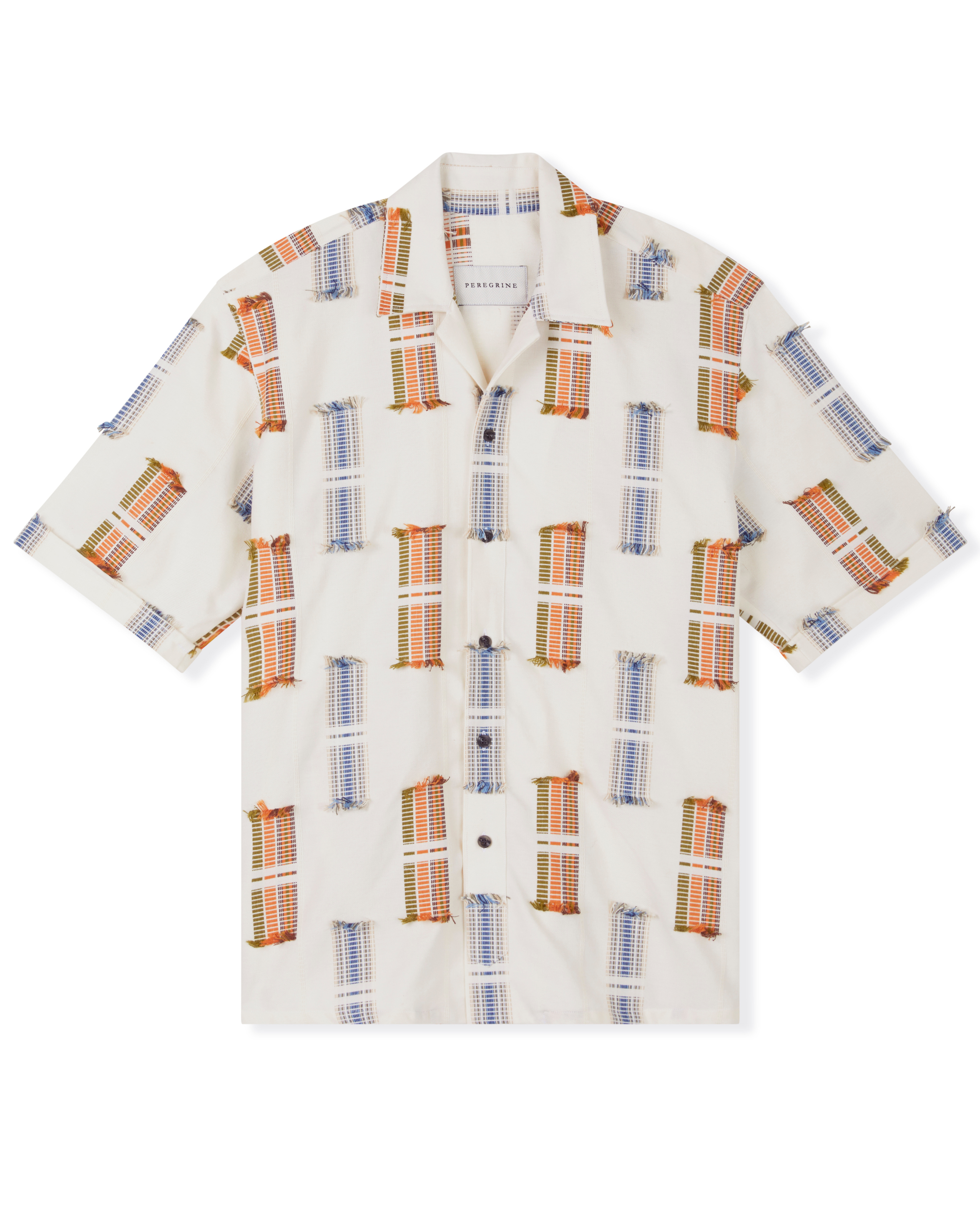 Image of model wearing Quay Cuban Collar Shirt . 