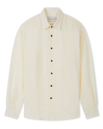 Image of model wearing Resort Shirt. 
