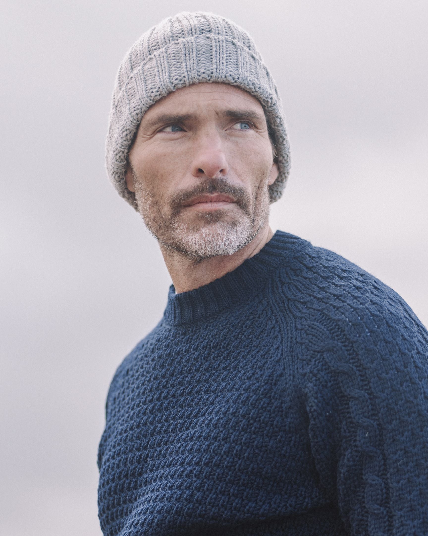 Image of model wearing Milliner Ribbed Beanie. One Size