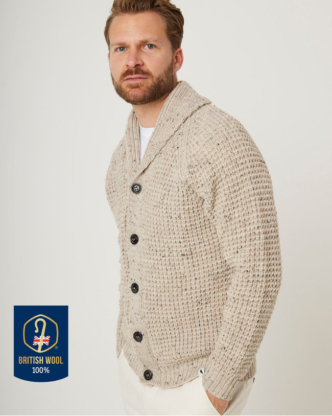 Waffle Shawl Cardigan